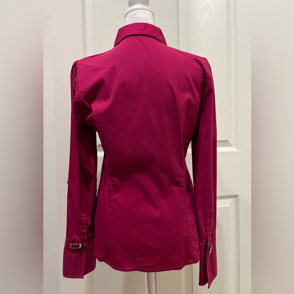 Express Fuchsia Button-Down Shirt - Picture 2 of 5